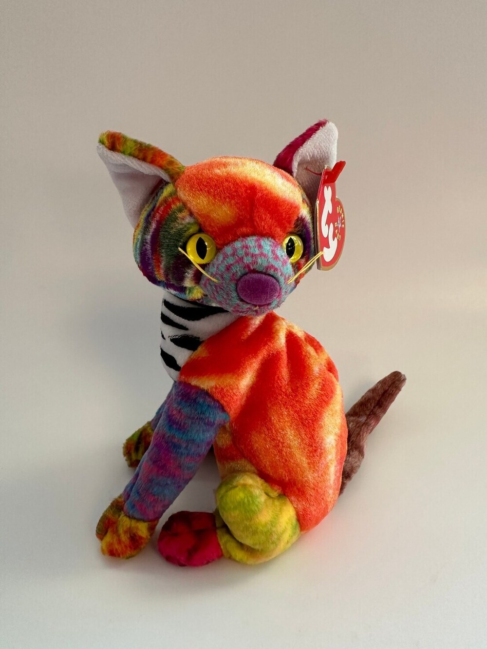 Ty Beanie Baby “Kaleidoscope” the cat (6 inch)